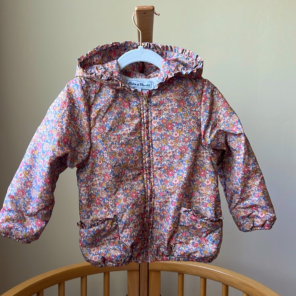 Tartine et Chocolat medium weight jacket, puffy, water resistant